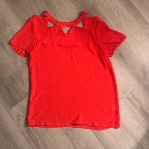 Needle & Thread orange blouse